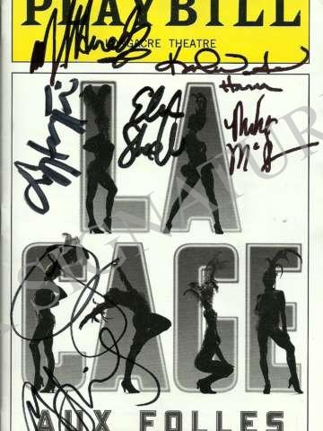 Cast-Signed ‘La Cage aux Folles’ Playbill