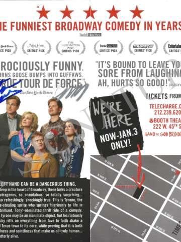 Cast-Signed 'Hand to God' Flyer